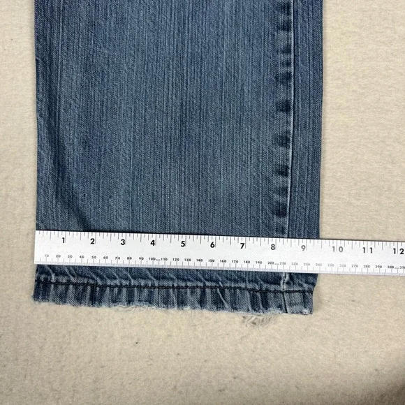 Vintage Distressed Silver Tab Low and Loose Jeans Men 33x32 Blue Medium Wash Y2K - Picture 9 of 12